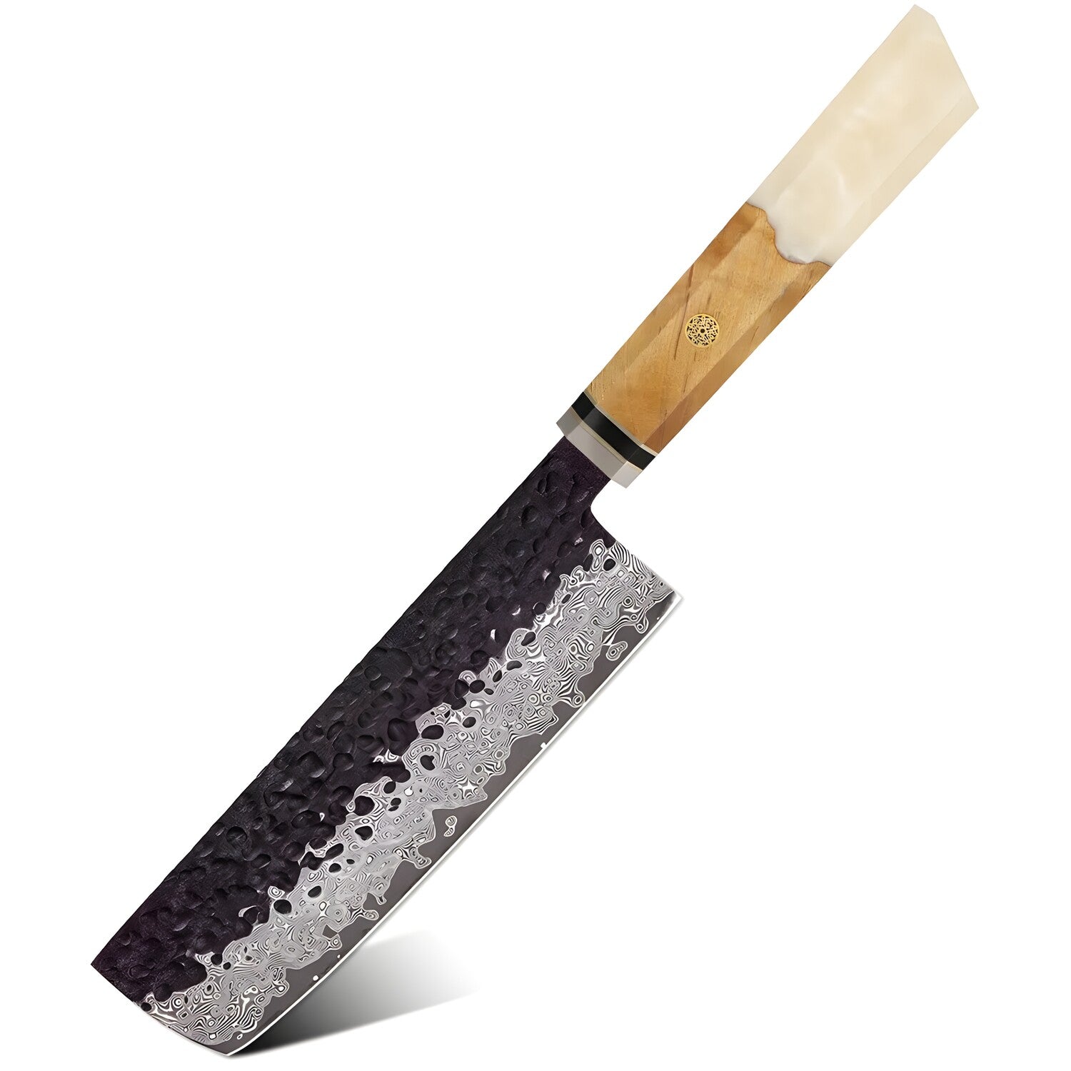 Damaskovski kuhinjski nož AI-37360 - Nakiri / Bijela KP37360
