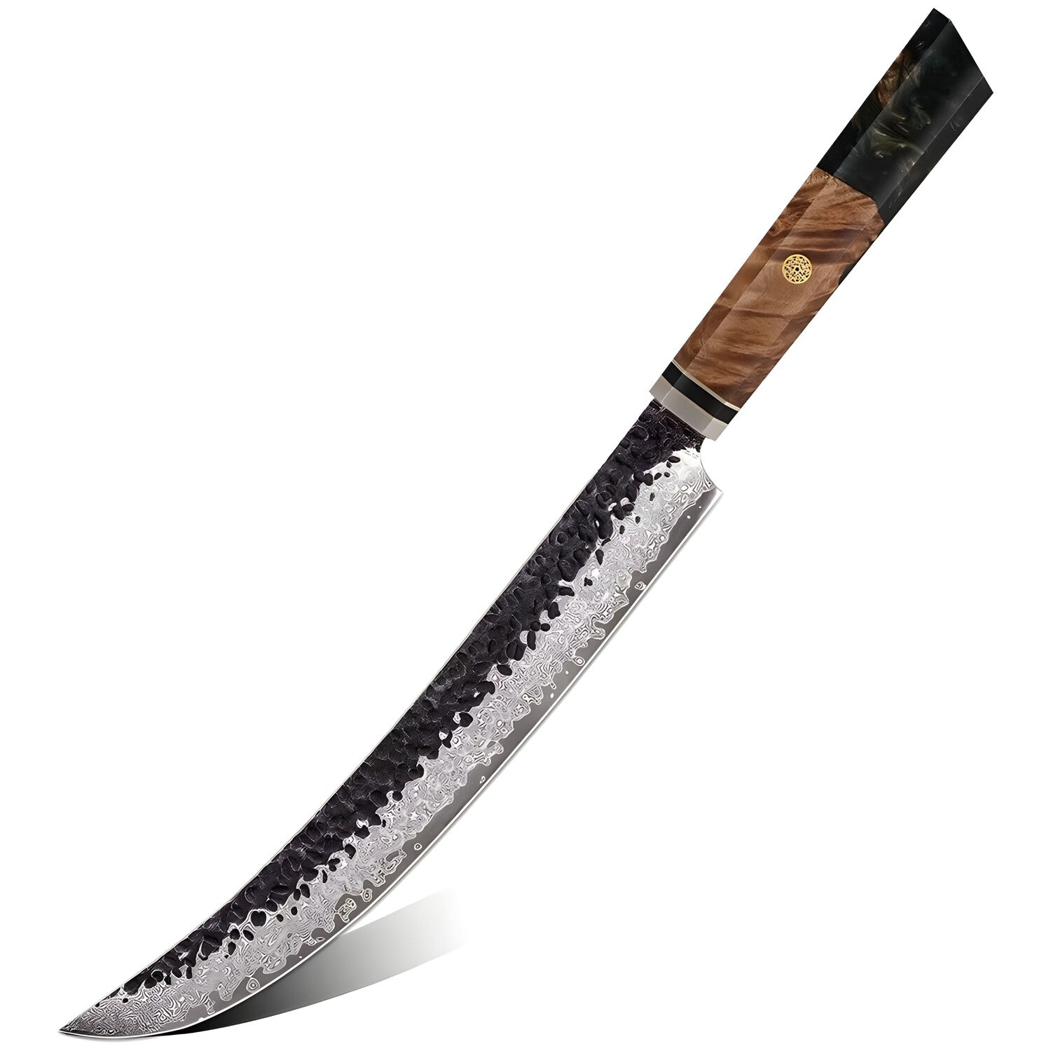 Damaskasti kuhinjski nož AI-37312 - Slicer / Zelena KP37312