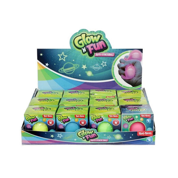Antistres loptica Glow and Fun Roza