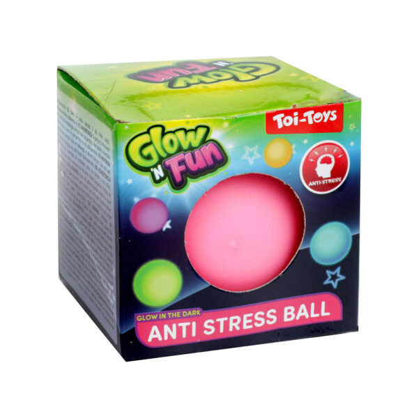 Antistres loptica Glow and Fun Roza
