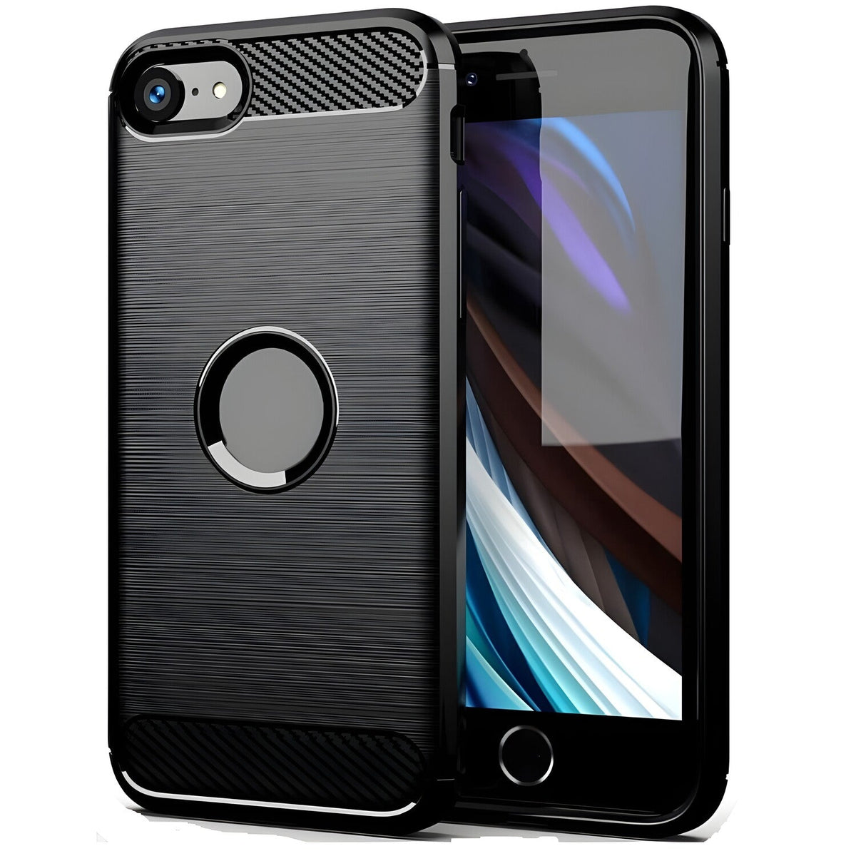 Futrola Carbon Shield TPU za Apple iPhone 7/iPhone 8/iPhone SE 2020/iPhone SE 2022 - Crna