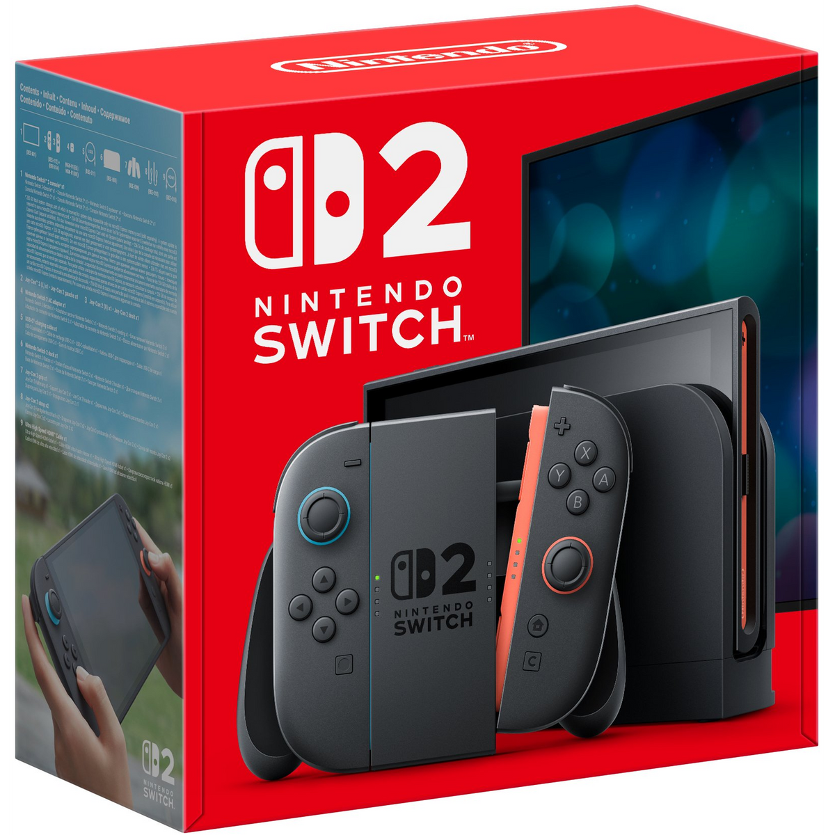 Nintendo Switch 2 prijenosna igraća konzola 20,1 cm (7.9") 256 GB Ekran osjetljiv na dodir Wi-Fi Crno