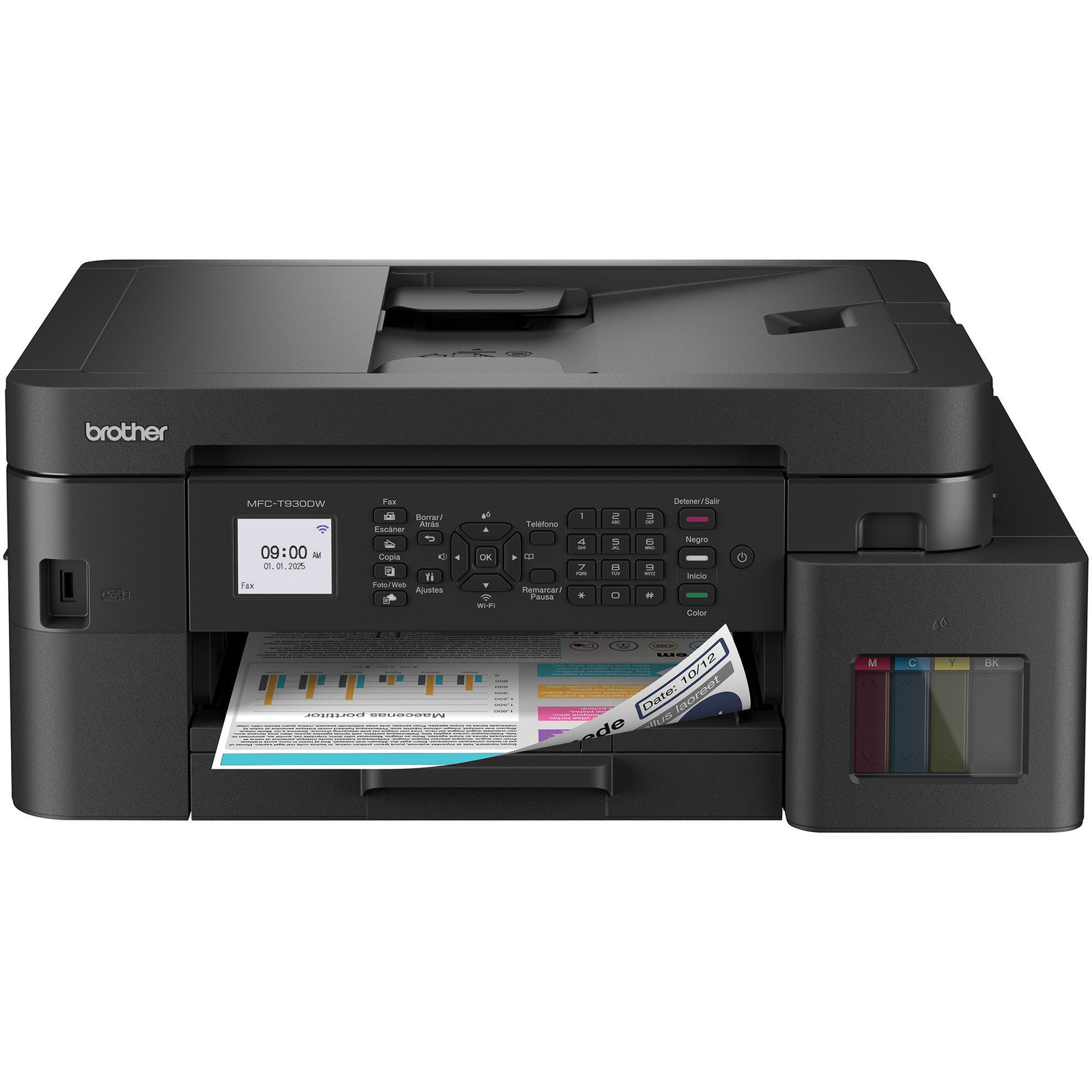 Brother MFC-T930DW Višefunkcijski pisač Tintni A4 6000 x 1200 DPI 30 stranica u minuti Wi-Fi