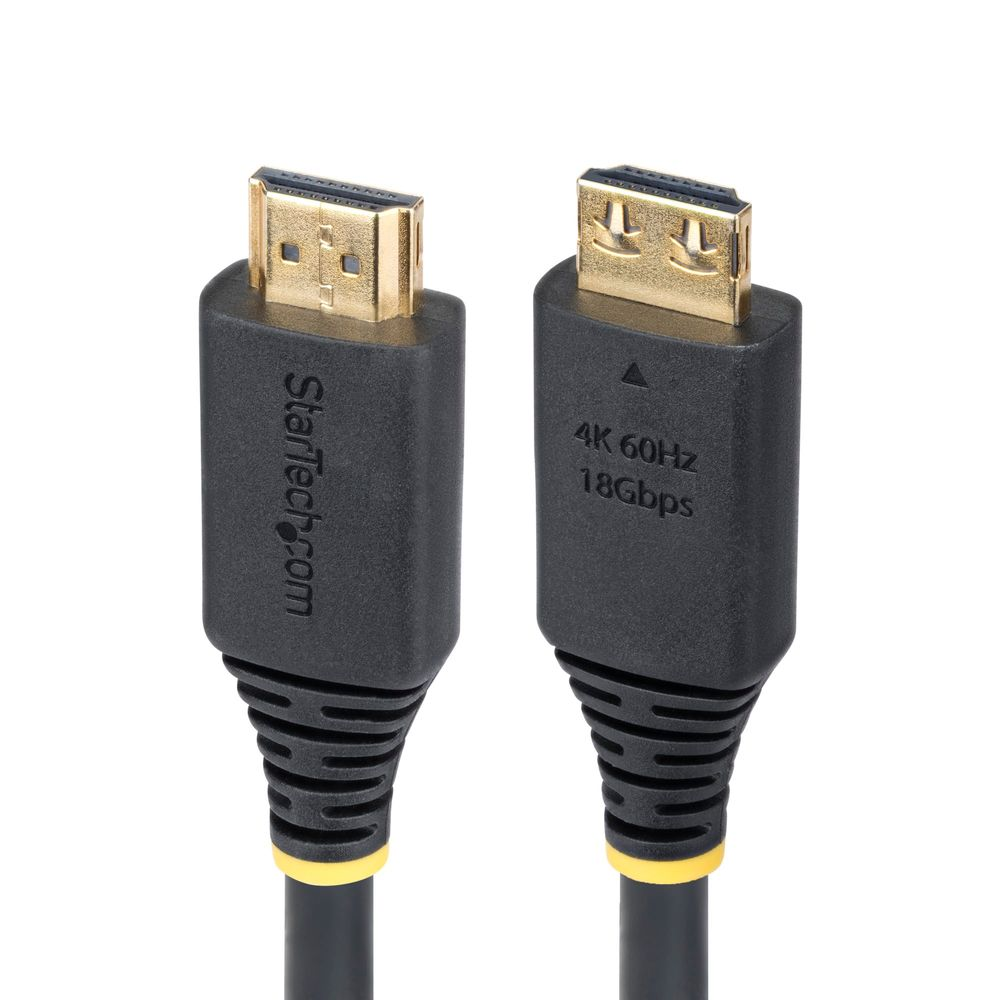StarTech.com HDMI2-CABLE-GRIP-3F HDMI kabel 0,9 m HDMI Tip A (Standard) Crno