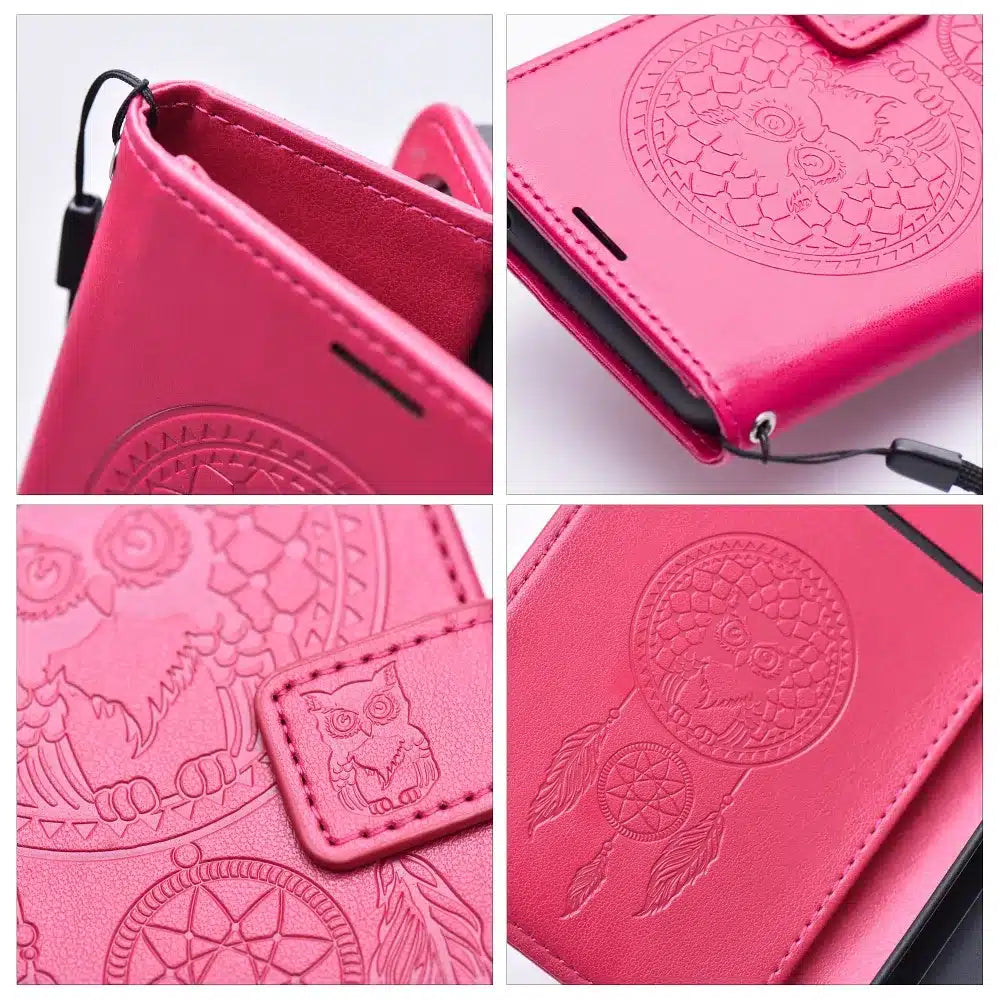 MEZZO Book ovitek na preklop za iPhone 16 dream catcher magenta