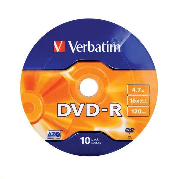 Verbatim DVD-R Matt Silver 16x 4,7 GB 10 kom