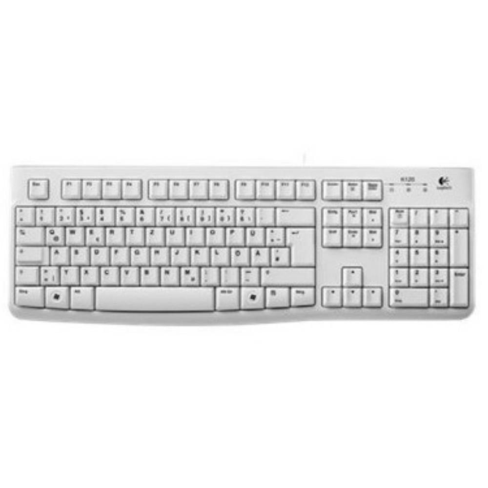 Logitech Keyboard K120 for Business tipkovnica USB QWERTZ Njemački Bijelo