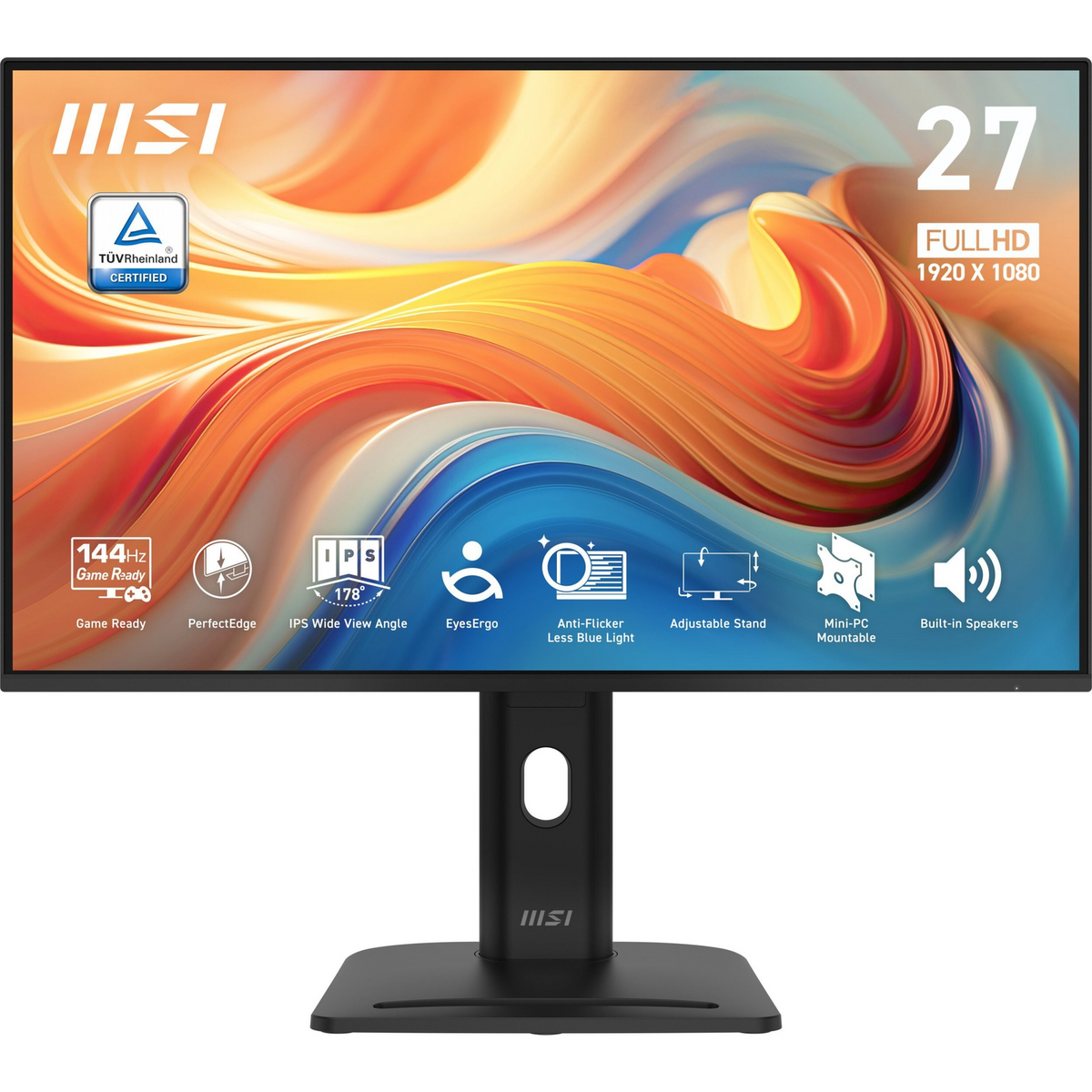 MSI Pro MP275PGDE E14 računalni monitor 68,6 cm (27") 1920 x 1080 pikseli Full HD LCD Crno