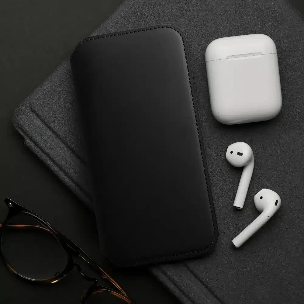 Dual Pocket preklopna torbica za XIAOMI Redmi 9A / 9AT črna