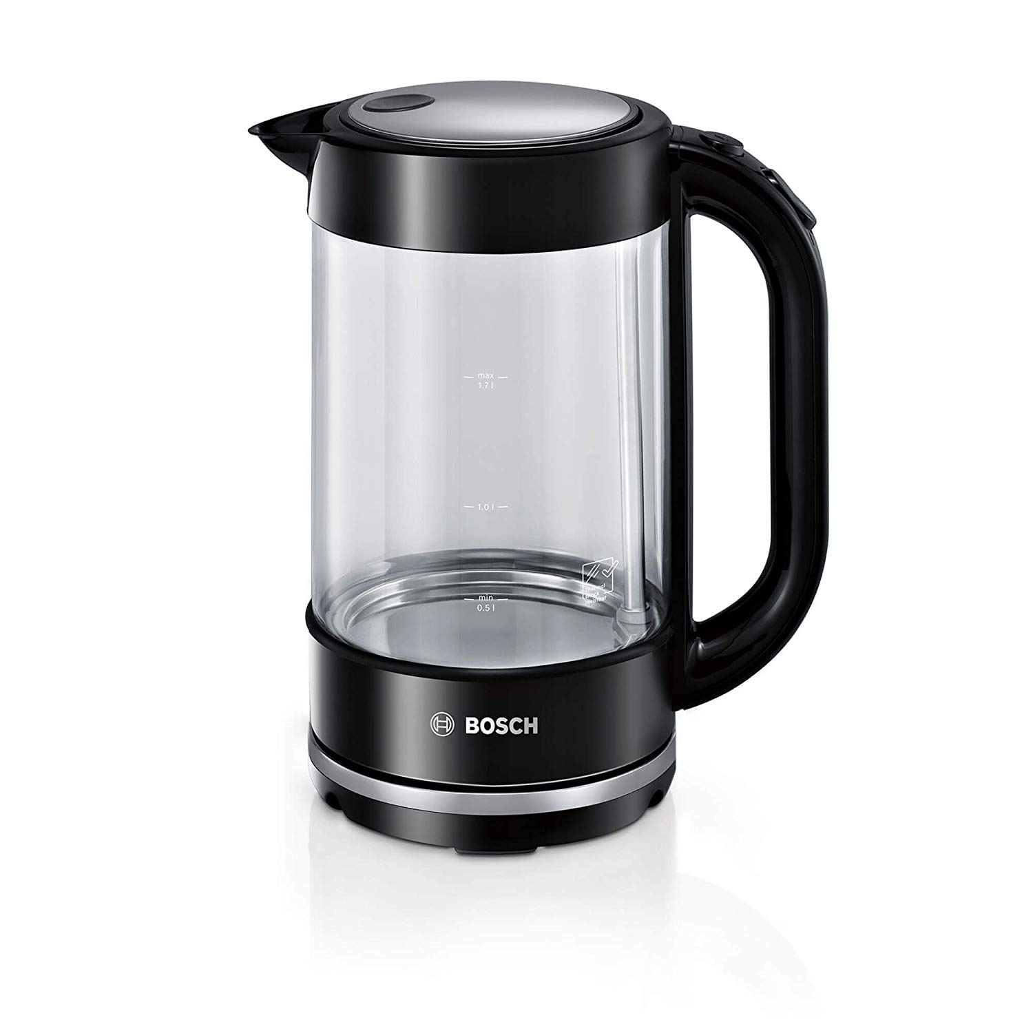 Bosch TWK70B03 električno kuhalo za vodu 1,7 L 2400 W Crno, Prozirno