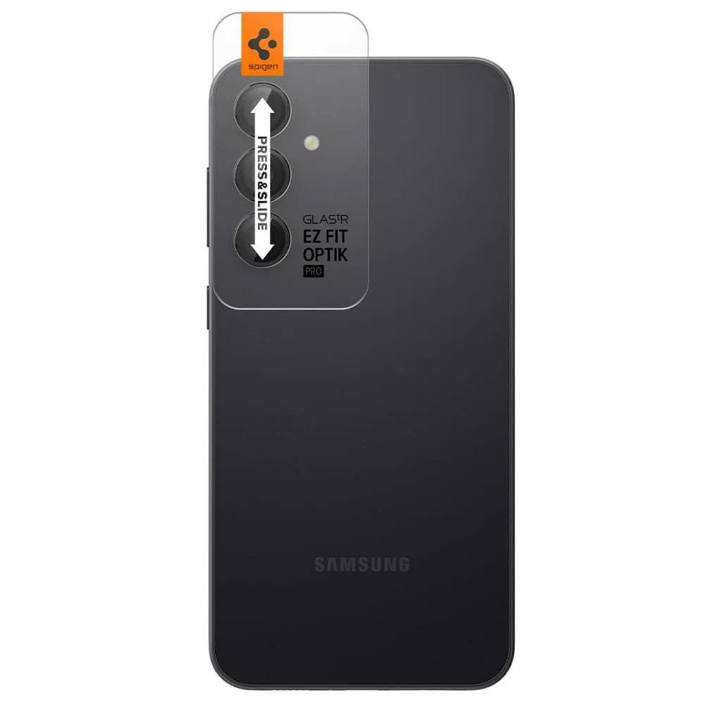 SPIGEN OPTIK.TR EZ FIT Zaščita za kamero 2 kosa za SAMSUNG S23 FE črna