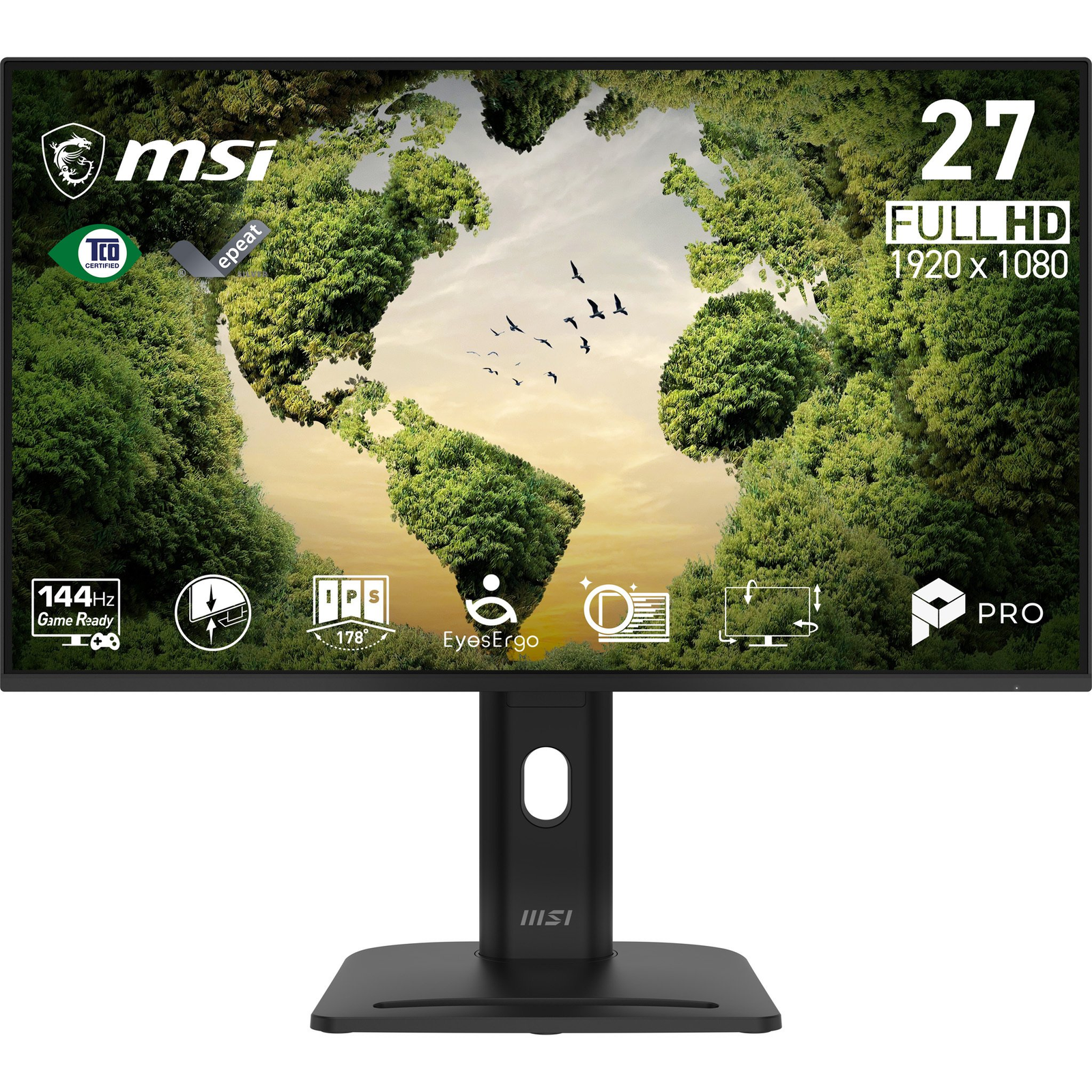 MSI Pro MP275PGN E14 računalni monitor 68,6 cm (27") 1920 x 1080 pikseli Full HD LCD Crno