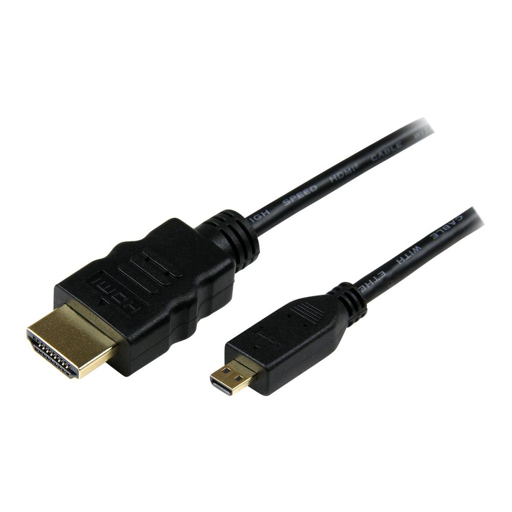 StarTech.com HDADMM3M HDMI kabel 3 m HDMI Tip A (Standard) HDMI Tip D (Micro) Crno