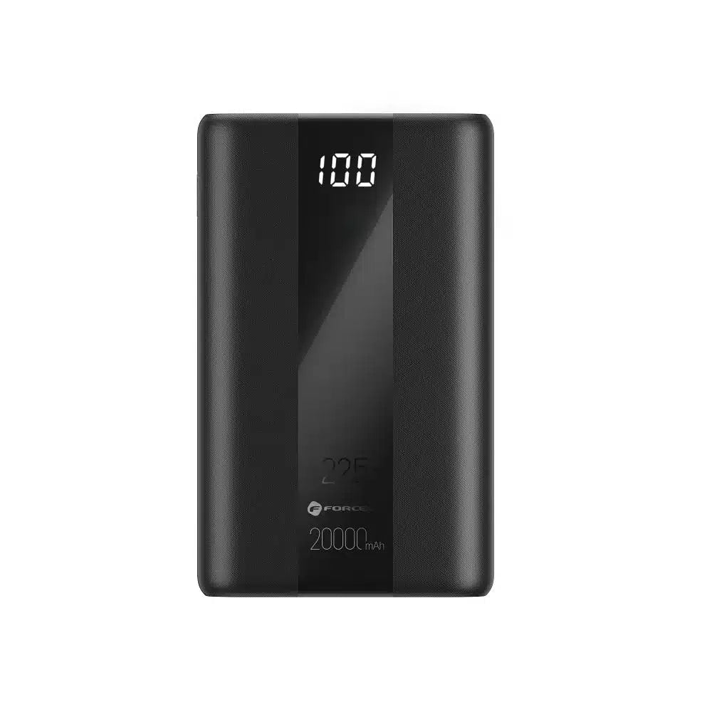 Powerbank Forcell F-Energy Energo P20K2 QC3.0 PD 3A 22.5W 20000 mAh črn