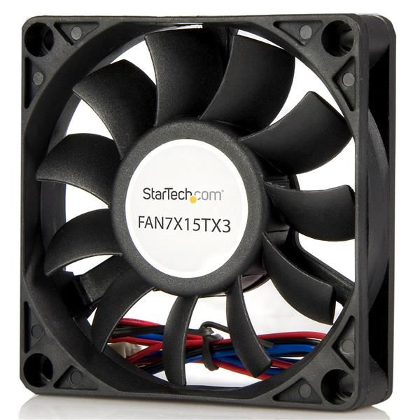 StarTech.com FAN7X15TX3 Sustav hlađenja računala Kućište računala Ventilator 7 cm Crno