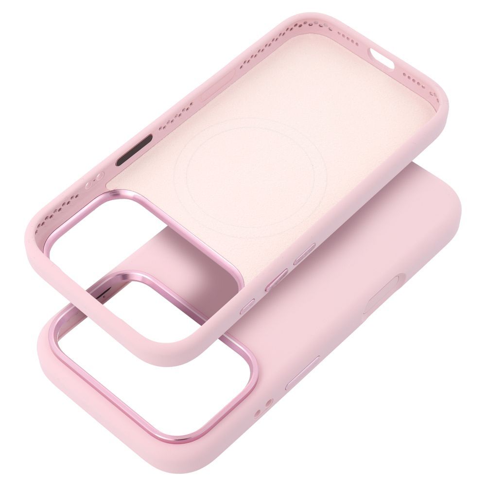 iPhone 17 Pro Max Forcell F-Protect Frame Premium maska kompatibilna s MagSafeom – pink