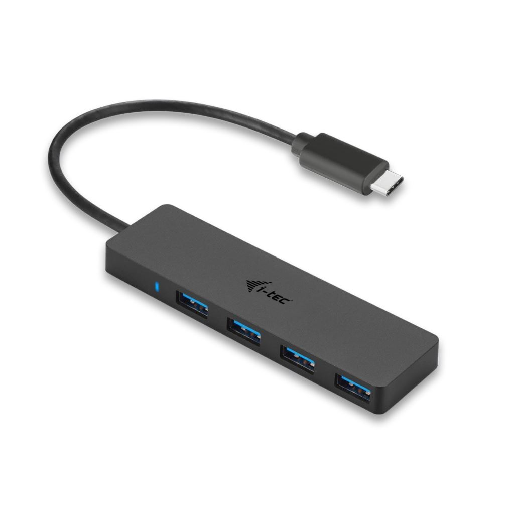 i-tec Advance C31HUB404 sučelje čvorišta USB 3.2 Gen 2 (3.1 Gen 2) Type-C 5000 Mbit/s Crno