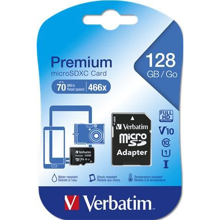 Verbatim Premium 128 GB MicroSDXC UHS-I 10.razred