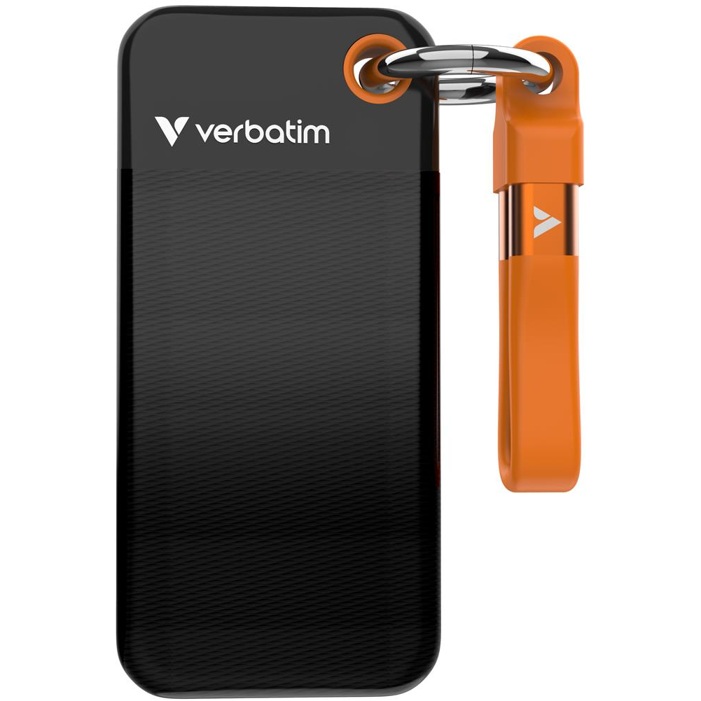 Verbatim Pocket SSD 1 TB USB Tip-C 3.2 Gen 2 (3.1 Gen 2) Crno, Narančasto