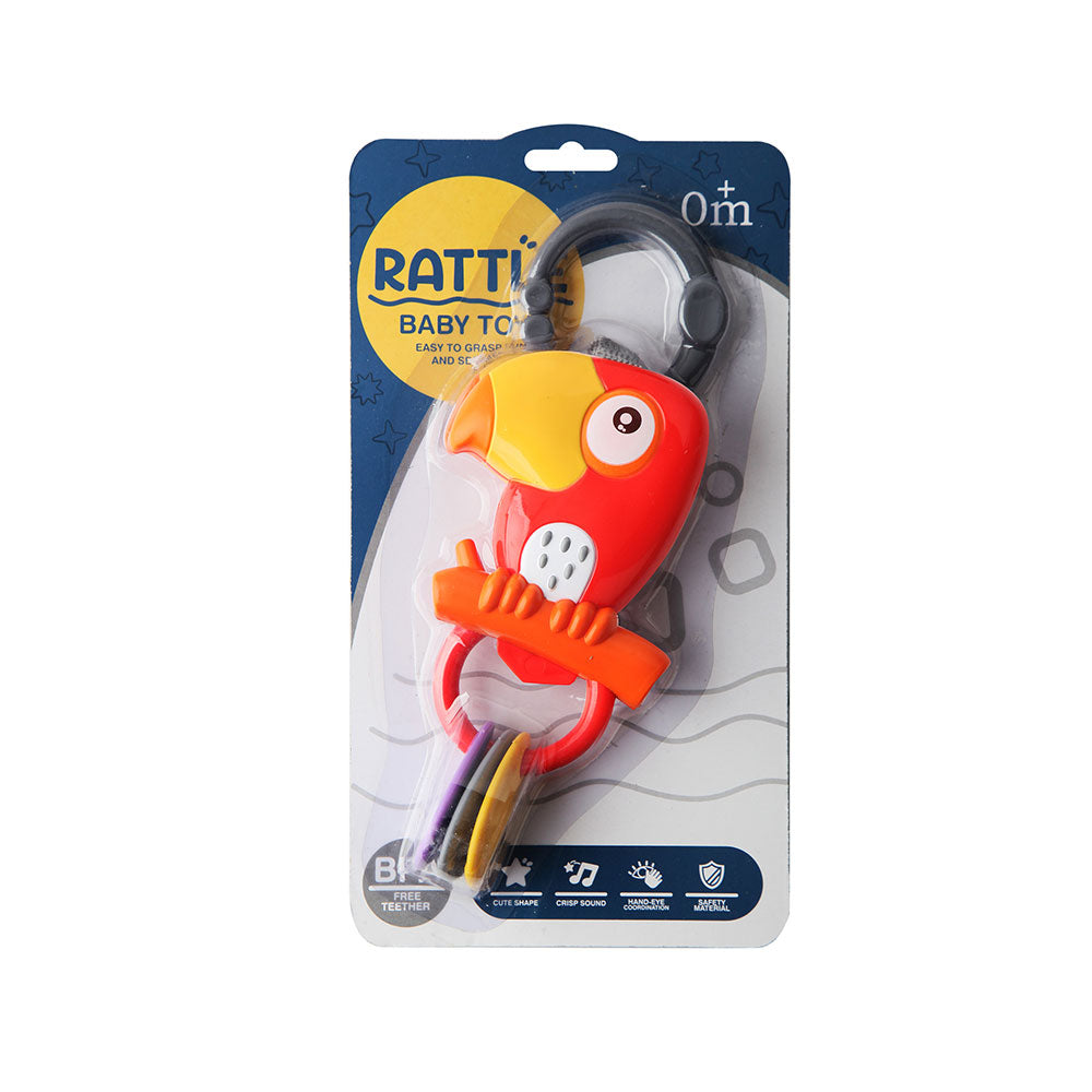 Baby zvečka Animal Rattle Papagaj