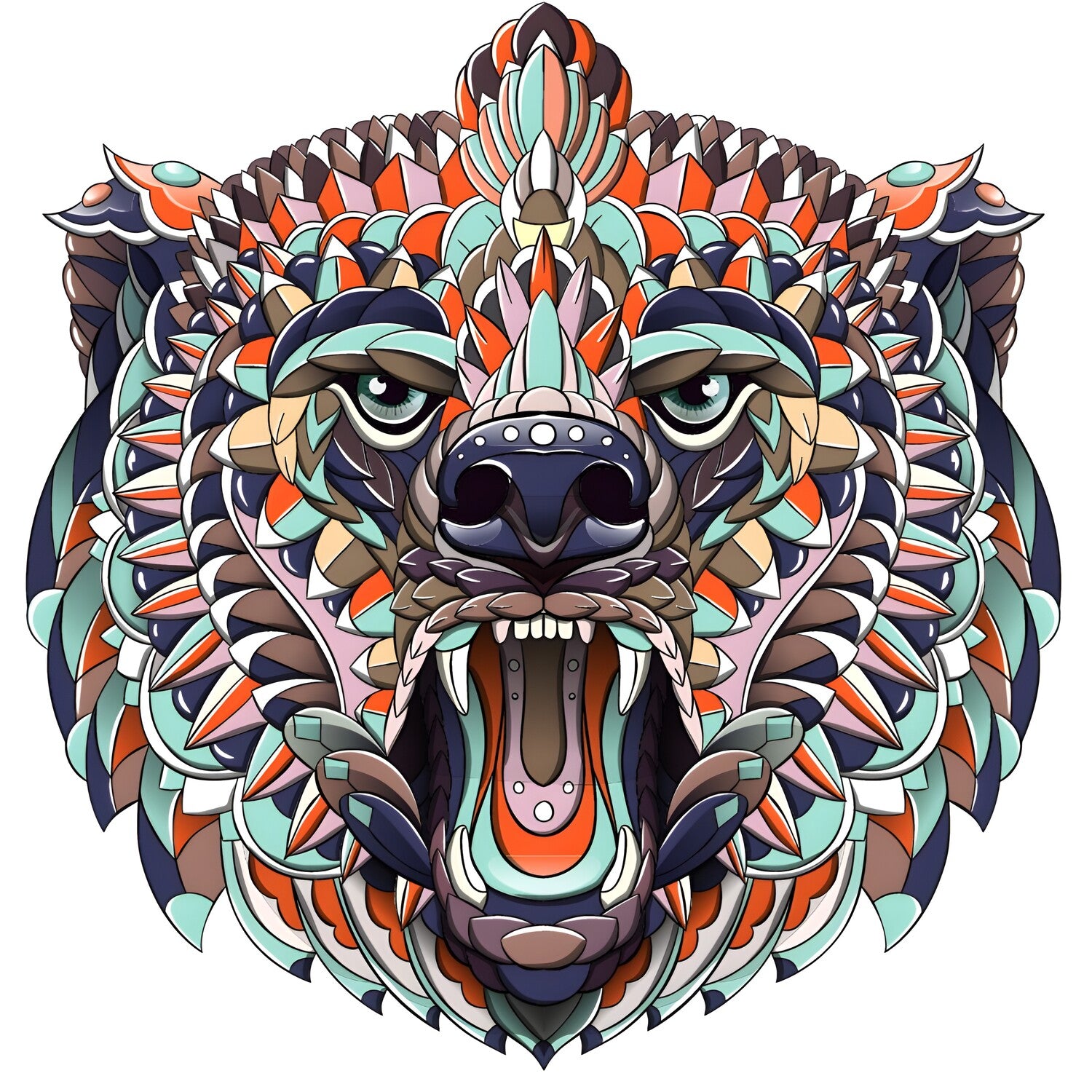 Drvene puzzle - Bear / L KP21932