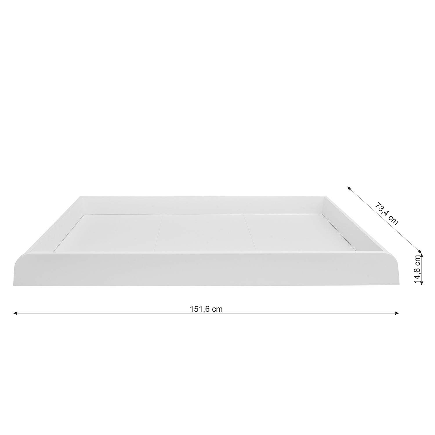 Bellamy UP! ladica 70x120 cm, white