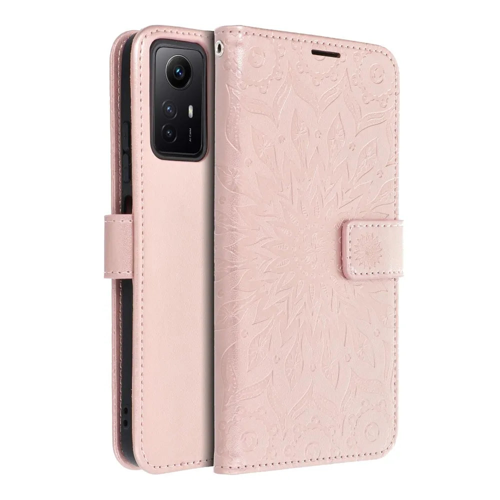 MEZZO Book case preklopna torbica za XIAOMI Redmi NOTE 12S – mandala rose gold