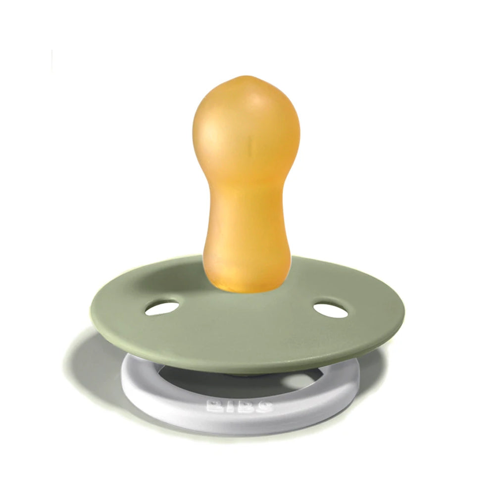 BIBS Colour dude (okrugle) - Sage GLOW/Cloud GLOW (vel.2)