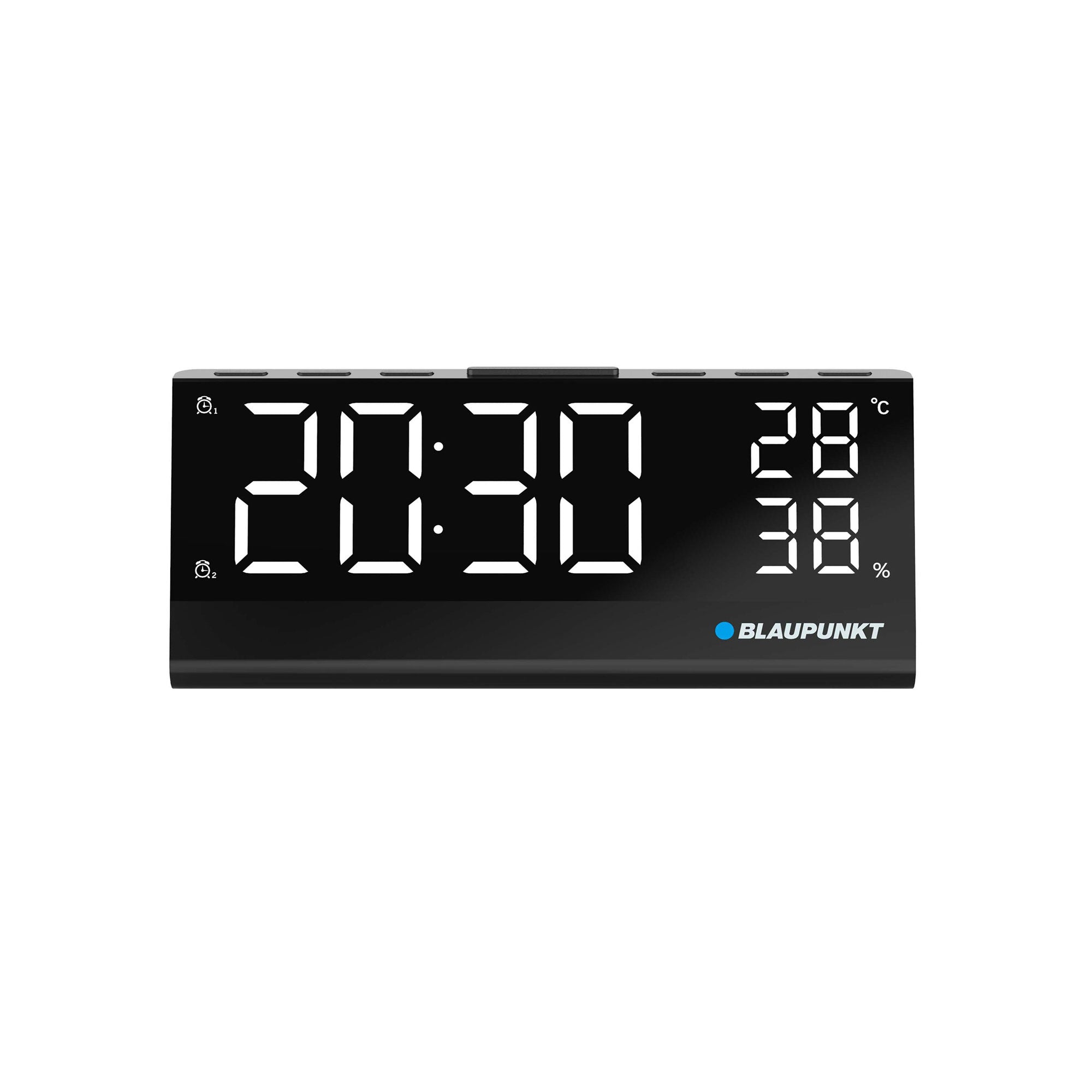 Blaupunkt Clock radio with indoor temperature and humidity CR10ALU