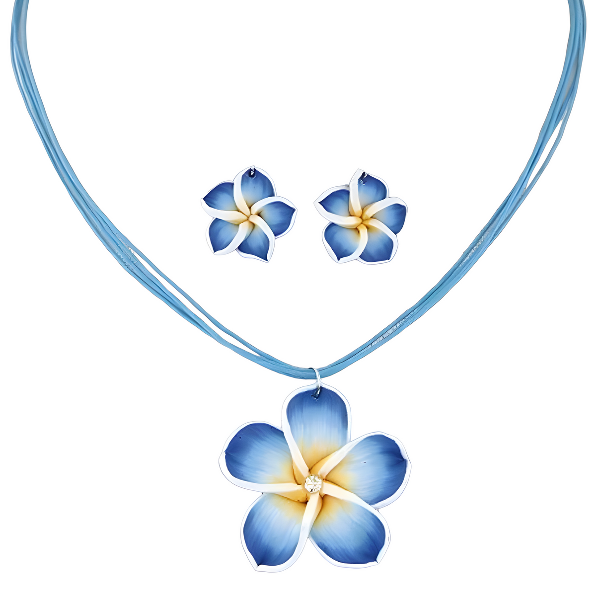 Set Bohemian Flower - Plava