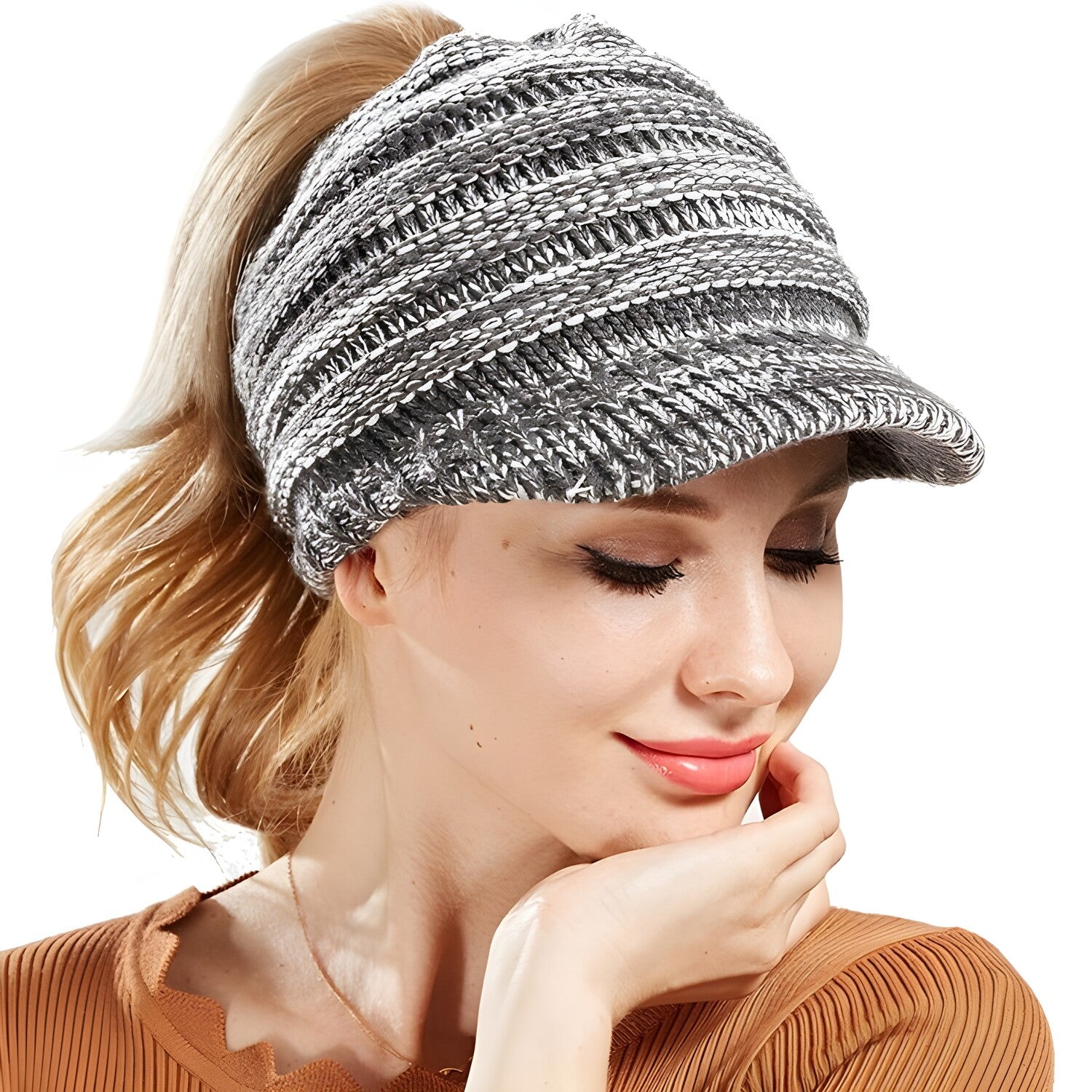 Kapa BR-4334 - Siva / Bijela KP4334