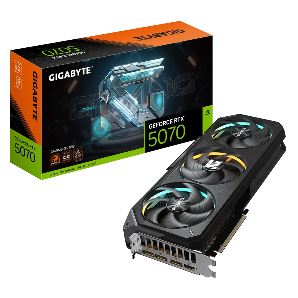 GIGABYTE GeForce RTX 5070 GAMING OC 12G NVIDIA 12 GB GDDR7