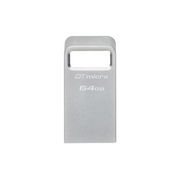 Kingston Technology DataTraveler Micro USB izbrisivi memorijski pogon 64 GB USB Tip-A 3.2 Gen 1 (3.1 Gen 1) Srebro