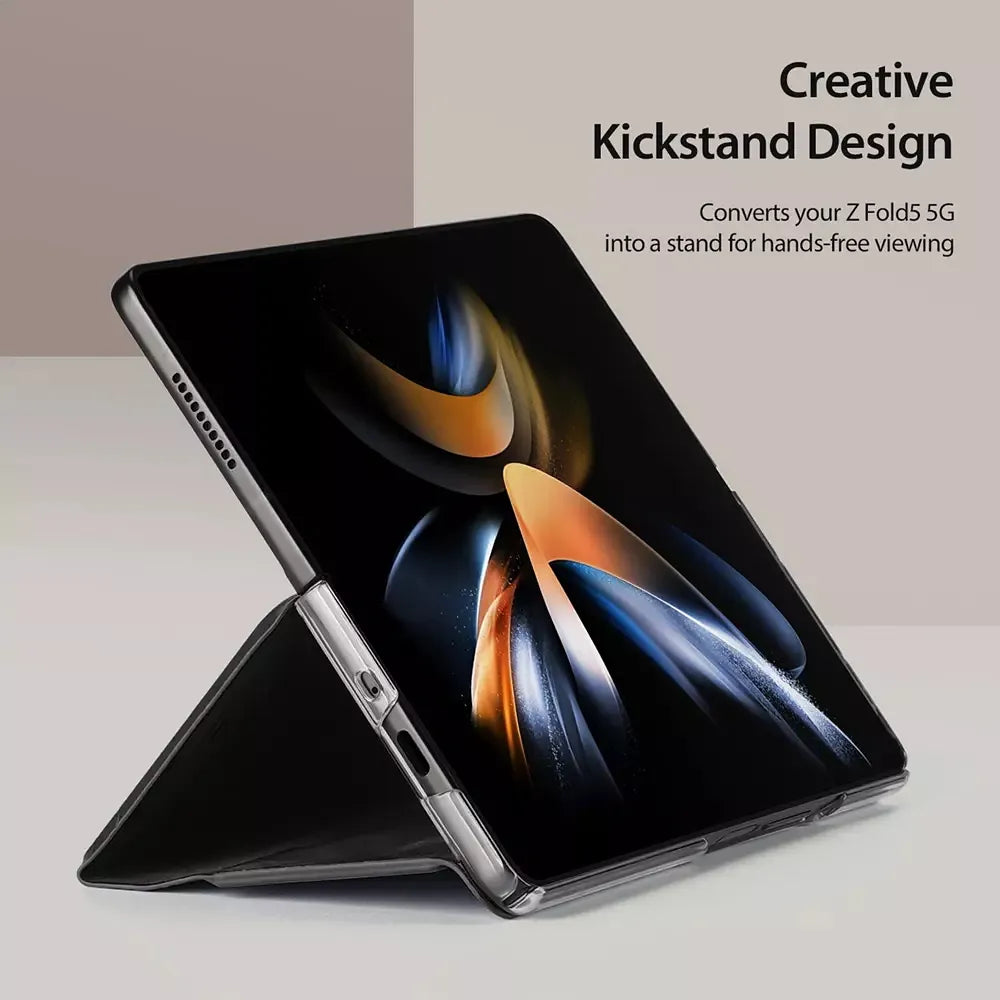 DUX DUCIS Bril - usnjena torbica za Samsung Galaxy Z Fold5 5G črna