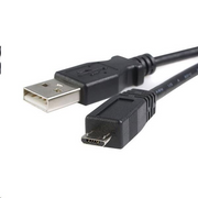 StarTech.com 0.5m USB A/microB USB kabel 0,5 m USB 2.0 Micro-USB B Crno