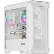 GENESIS Irid 503 Mini Tower Prozirno, Bijelo