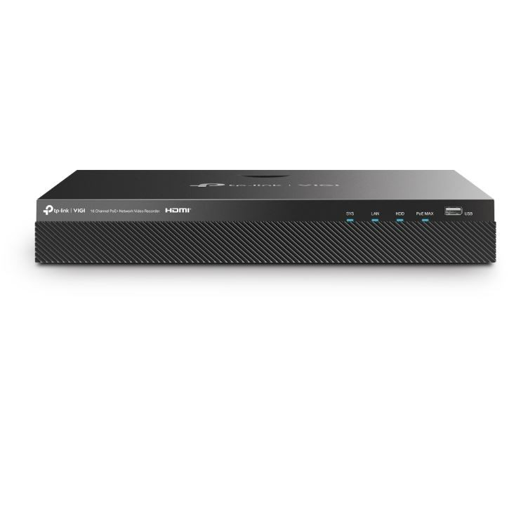 TP-Link VIGI NVR2016H-16P mrežni videosnimač (NVR) Crno