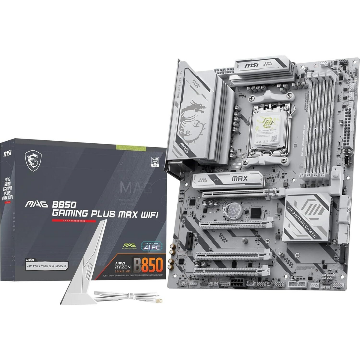 MSI MAG B850 GAMING PLUS MAX WIFI matična ploča AMD B850 Utor AM5 ATX