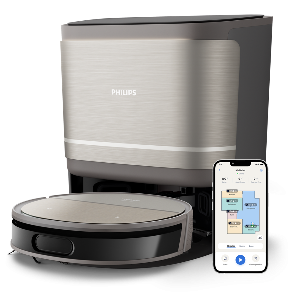 Philips XU9100/10 usisavač robot 0,21 L Crno