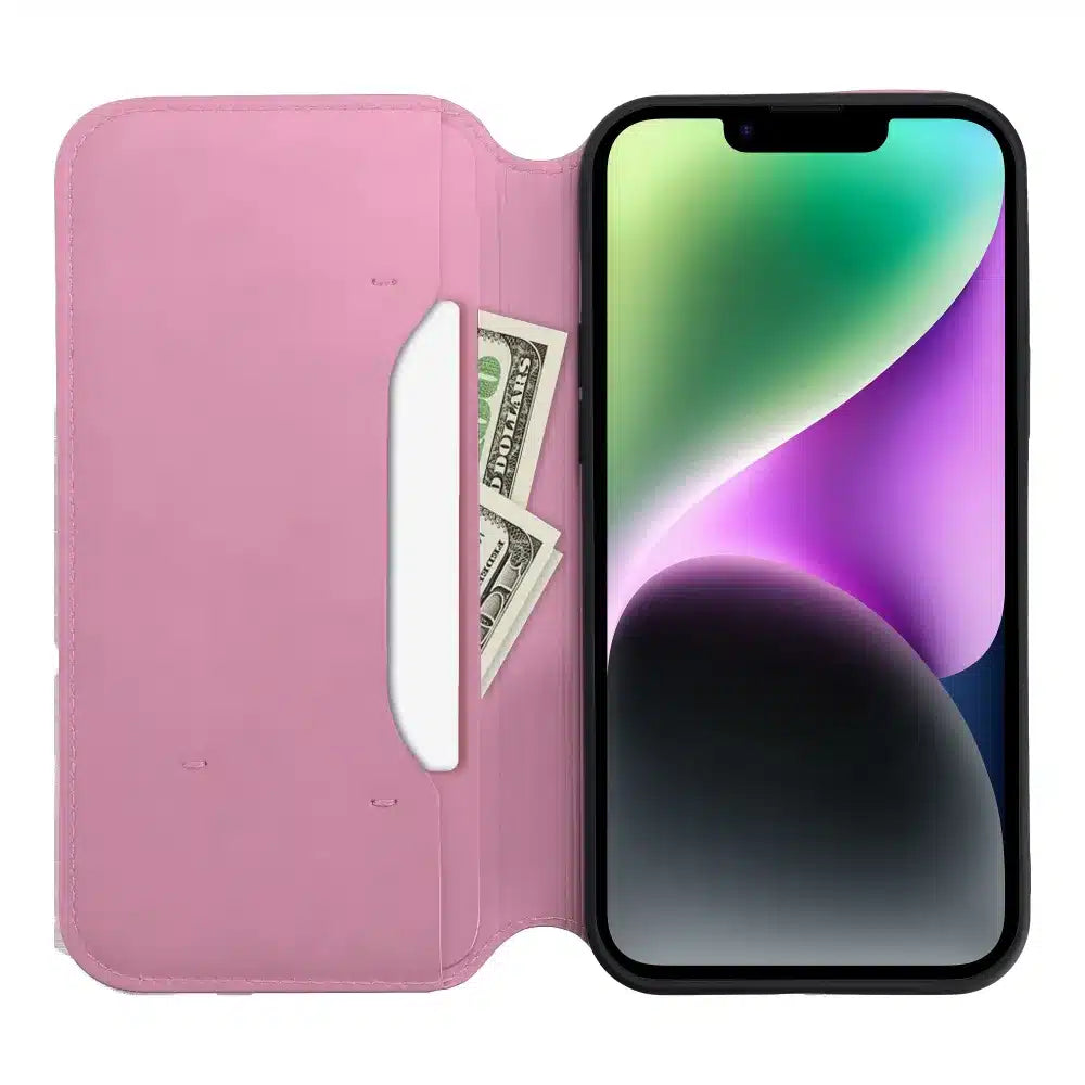 Etui z dvojnim žepom za XIAOMI 13 LITE, svetlo roza