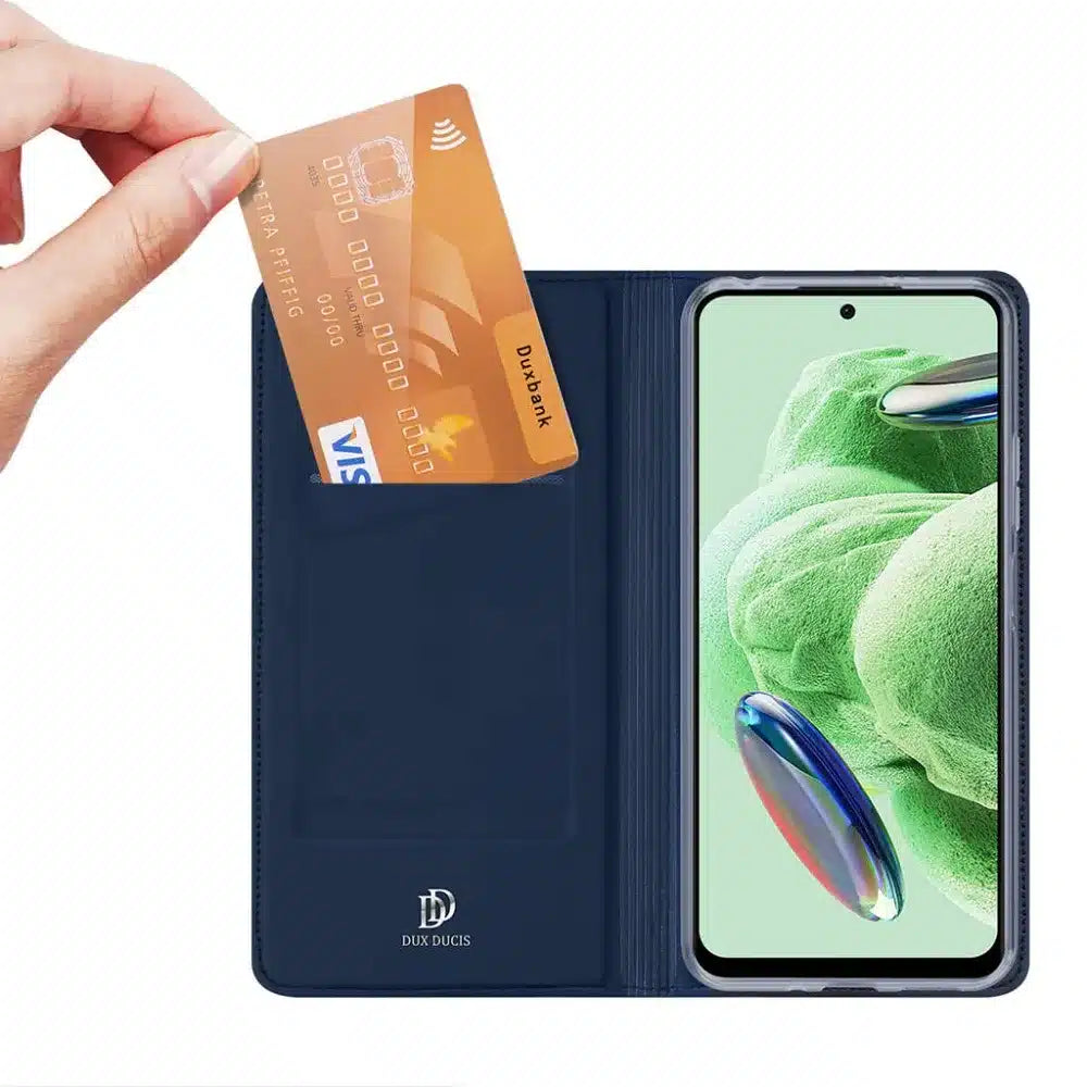DUX DUCIS Skin Pro – preklopna torbica za Redmi Note 12 5G modra