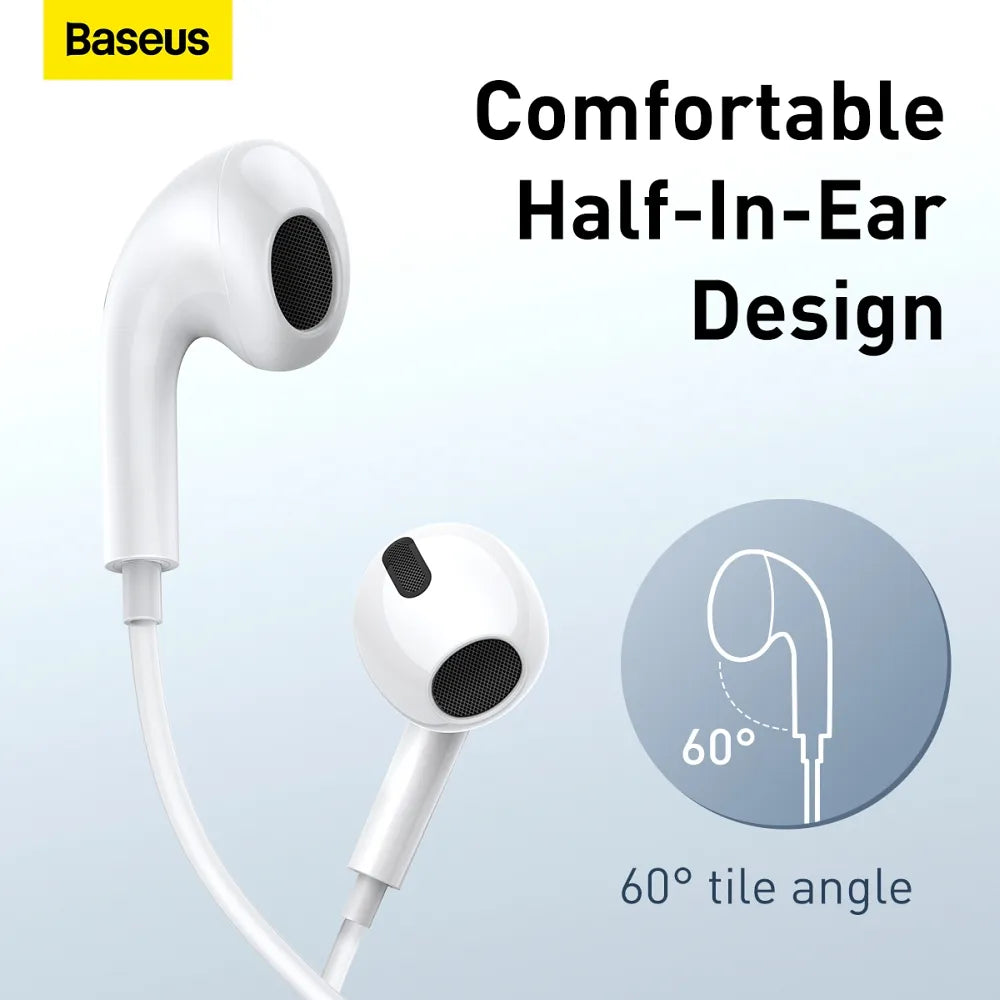 BASEUS slušalke / avdio priključek 3,5 mm ENCOK Žične H17 NGCR020002