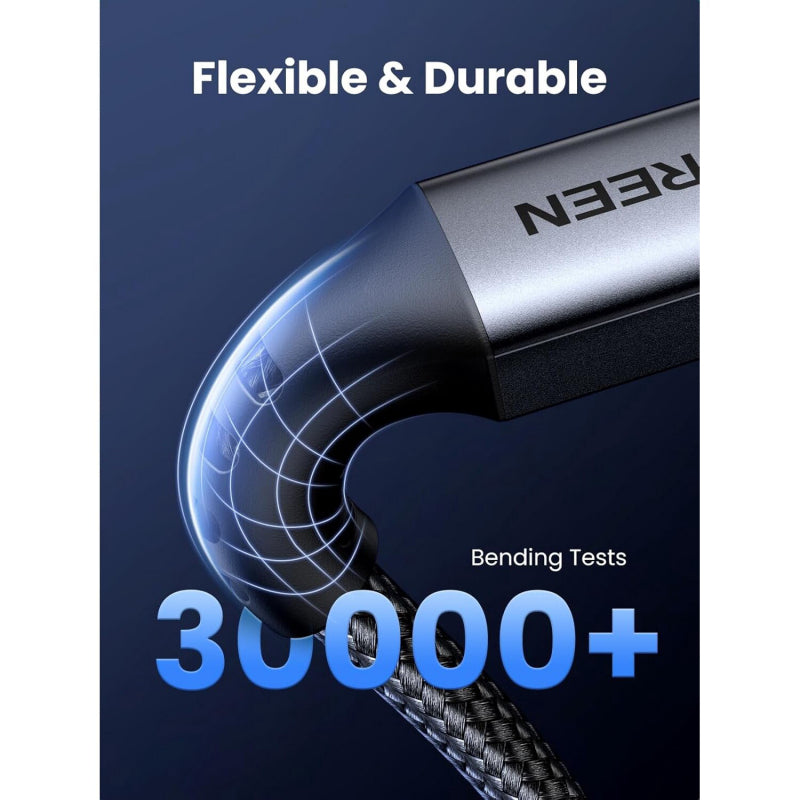 UGREEN US567 USB-C na USB-C kabel 60W 3A 1m siv
