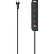 Hama 00223064 produžni kabel 4 m 4 utičnice naizmjenične struje Vanjski Crno