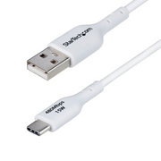 StarTech.com USB2AC1MNCWHE USB kabel USB 2.0 1 m USB A USB C Bijelo