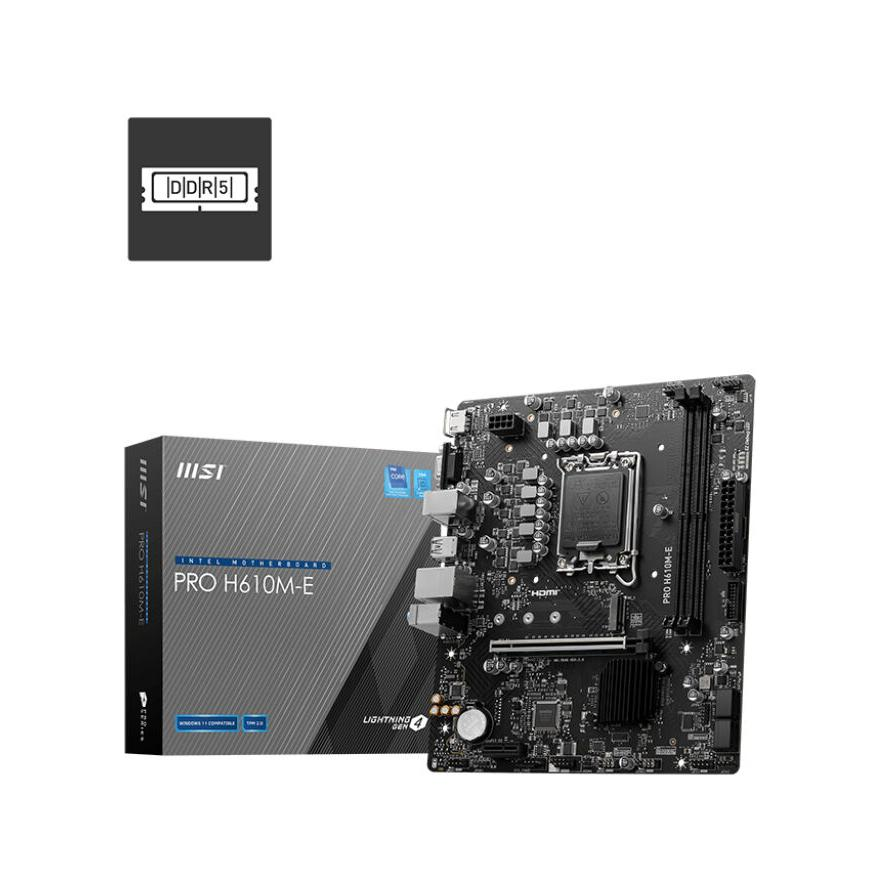 MSI PRO H610M-E matična ploča Intel H610 LGA 1700 Mikro ATX