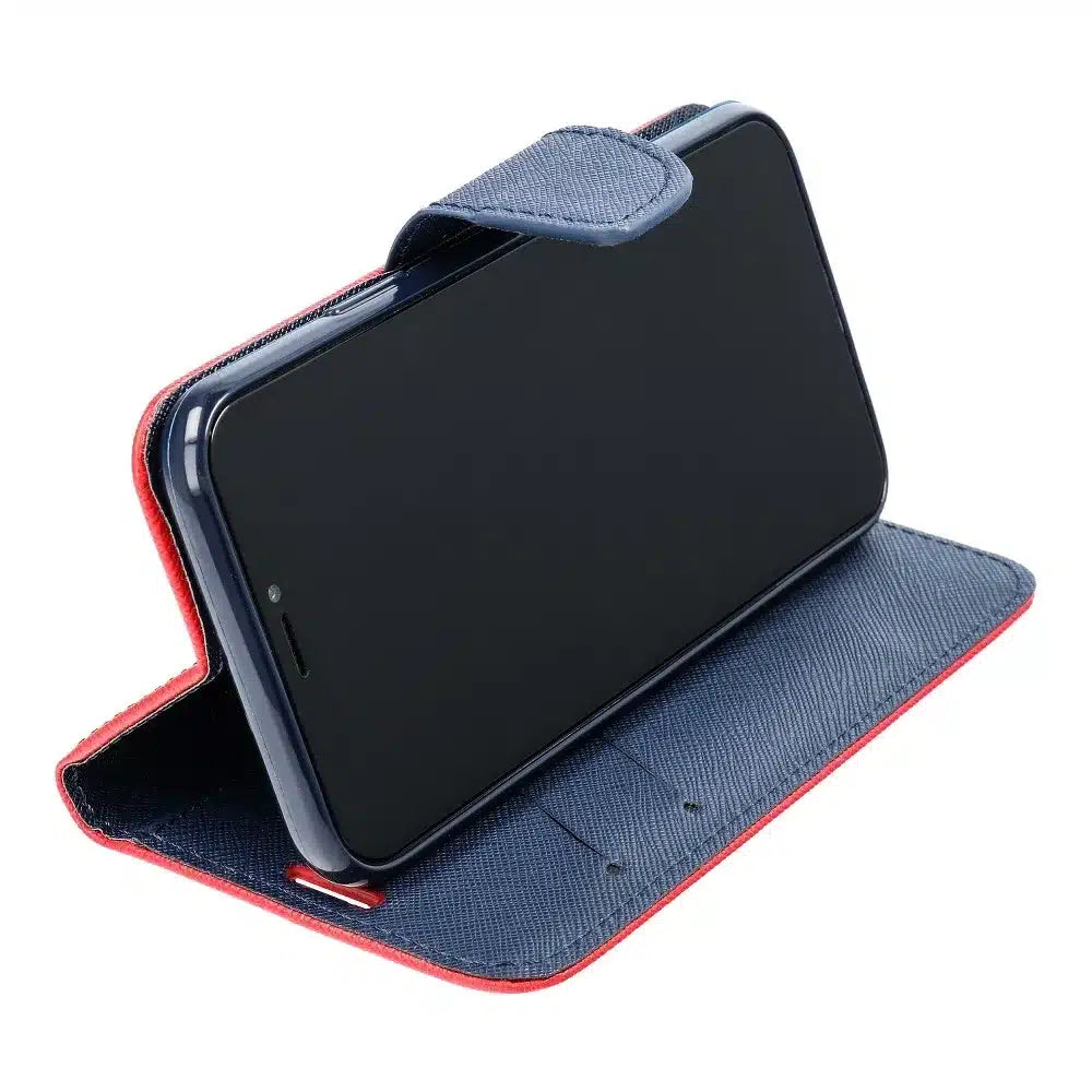 FANCY book preklopna torbica za SAMSUNG GALAXY A13 5G / A04S rdeča/modra