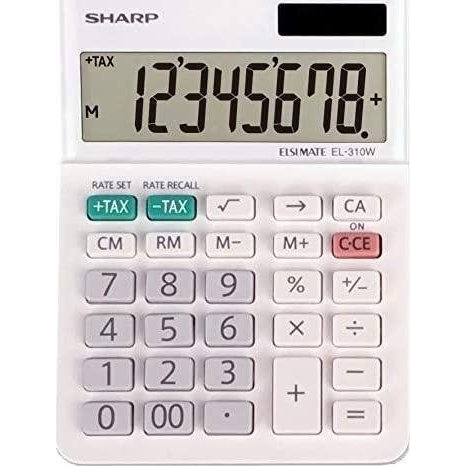 Sharp EL-310W kalkulator Stolno računalo Financijski kalkulatori Bijelo