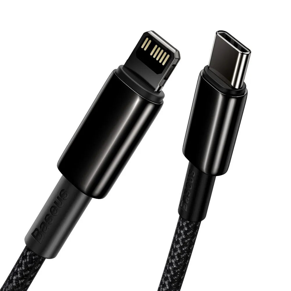 BASEUS kabel tipa C za Lightning PD 20W Tungsten Gold CATLWJ-01 1m črn