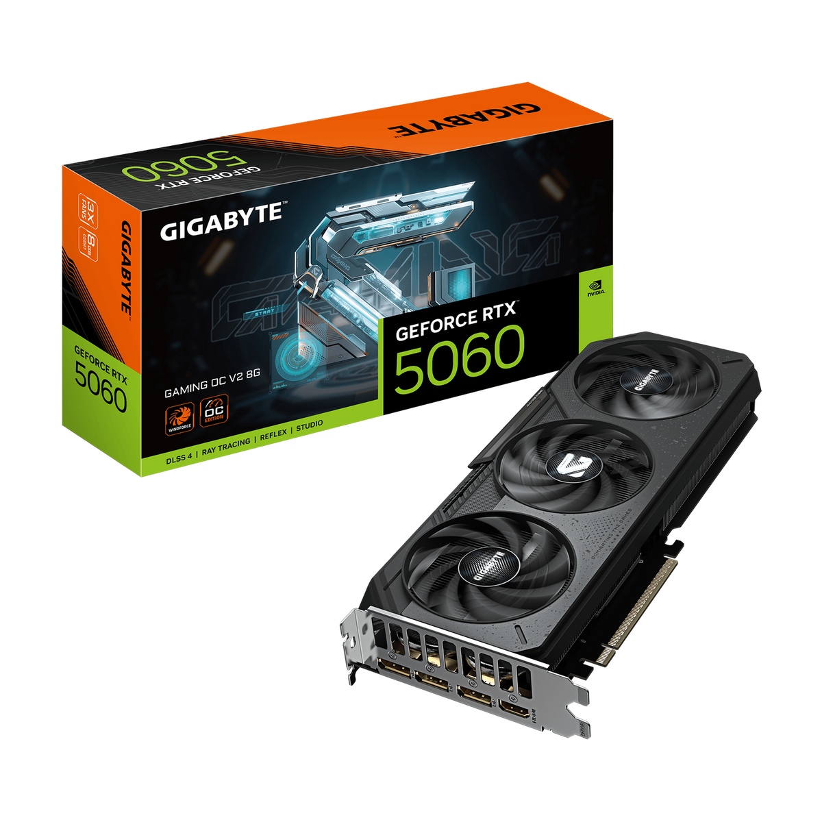 GIGABYTE GeForce RTX 5060 GAMING OC V2 8G NVIDIA 8 GB GDDR7